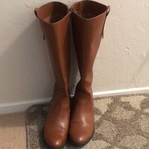 Tan rain boots - Riding style boots